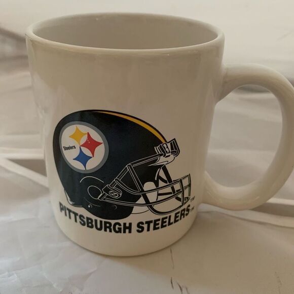 Pittsburgh Steelers White Coffee Mug. **NICE* - Picture 1 of 6